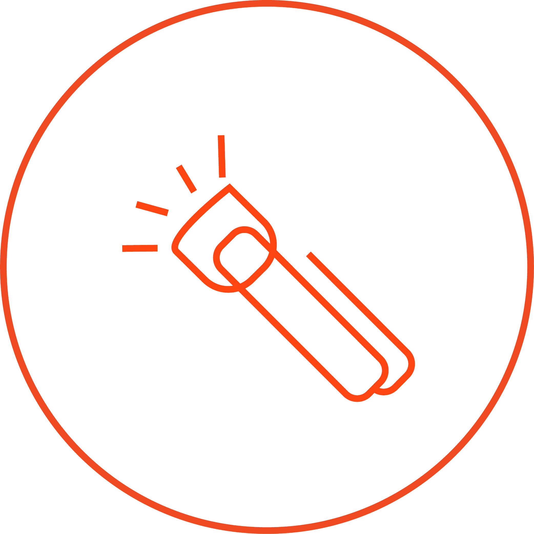 Portable Torch for Outdoor Use
